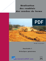 Guide de Terrassement Routier GTR Fascicule 1 Et 2