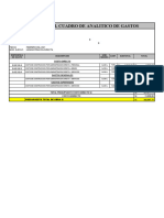 Modelo Presupuesto Analitico Carretera