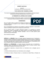 Decreto 1362 2012