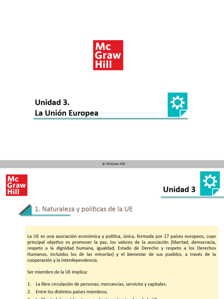 Unidad 3 Juridica | PDF | Unión Europea | Ley de la Unión Europea