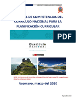 Programa Curricular Primaria - Ugel Acomayo - 2020
