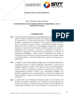 Resolución Nro. SOT-DS-2023-13 Codigo Sustantivo de La Sot