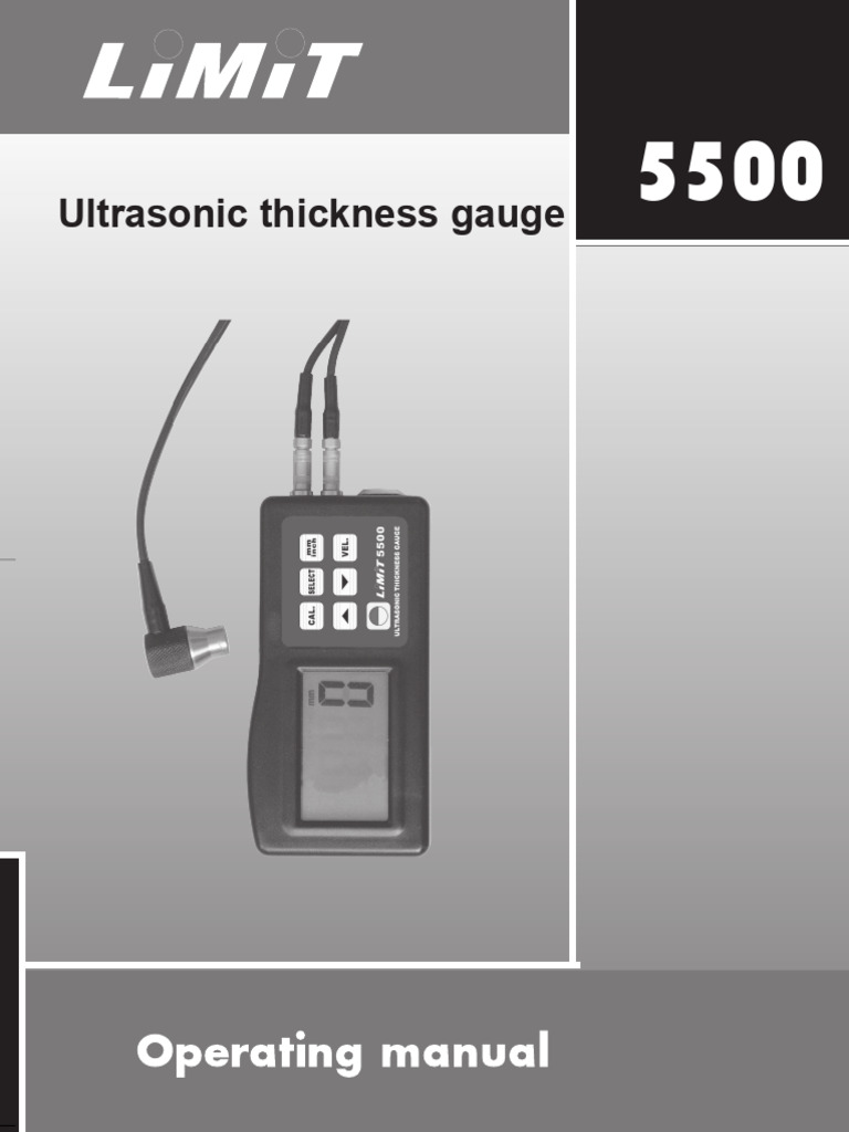Ultrasonic Thickness Gauge PDF Ultrasound Chemistry