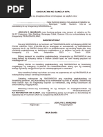 Promissory Note - Tagalog Sample Format | PDF