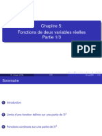 Chapitre 5: Fonctions de Deux Variables Réelles Partie 1/3: Pr. L.Essafi (UCA) FPS 13 Mai 2020 1 / 20