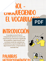 Español - Vocabulário