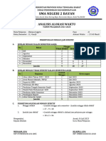 Analisis Alokasi Waktu