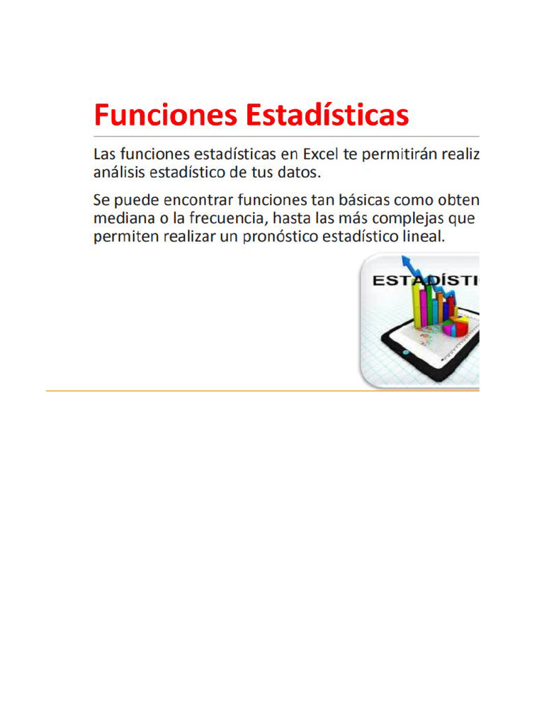 Funciones Estadisticas | PDF