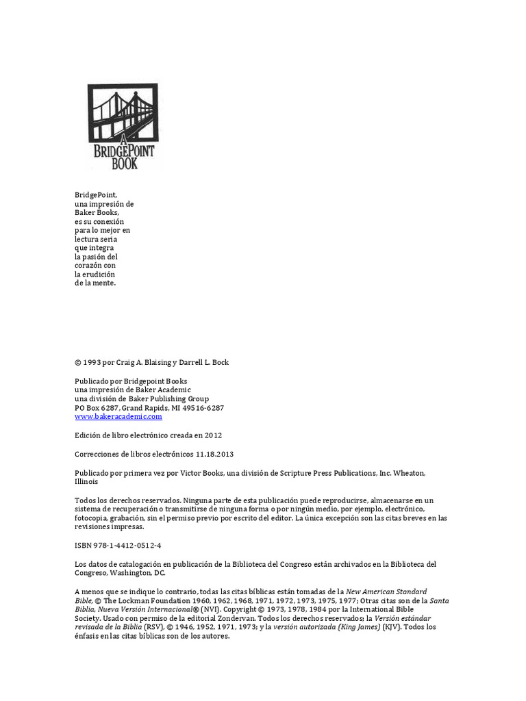 Craig Blaising y Darrell Bock Dispensacionalismo Progresivo PDF