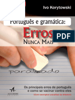Resumo Portugues e Gramatica Erros Nunca Mais Os Principais Erros de Portugues e Como Se Vacinar Contra Eles Ivo Korytowski