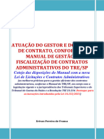 TRE-SP - Atuação Do Gestor e Do Fiscal de Contratos - EaD - 20 22 - APOSTILA COMPLETA