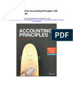 Solution Manual For Accounting Principles 13th Edition Weygandt