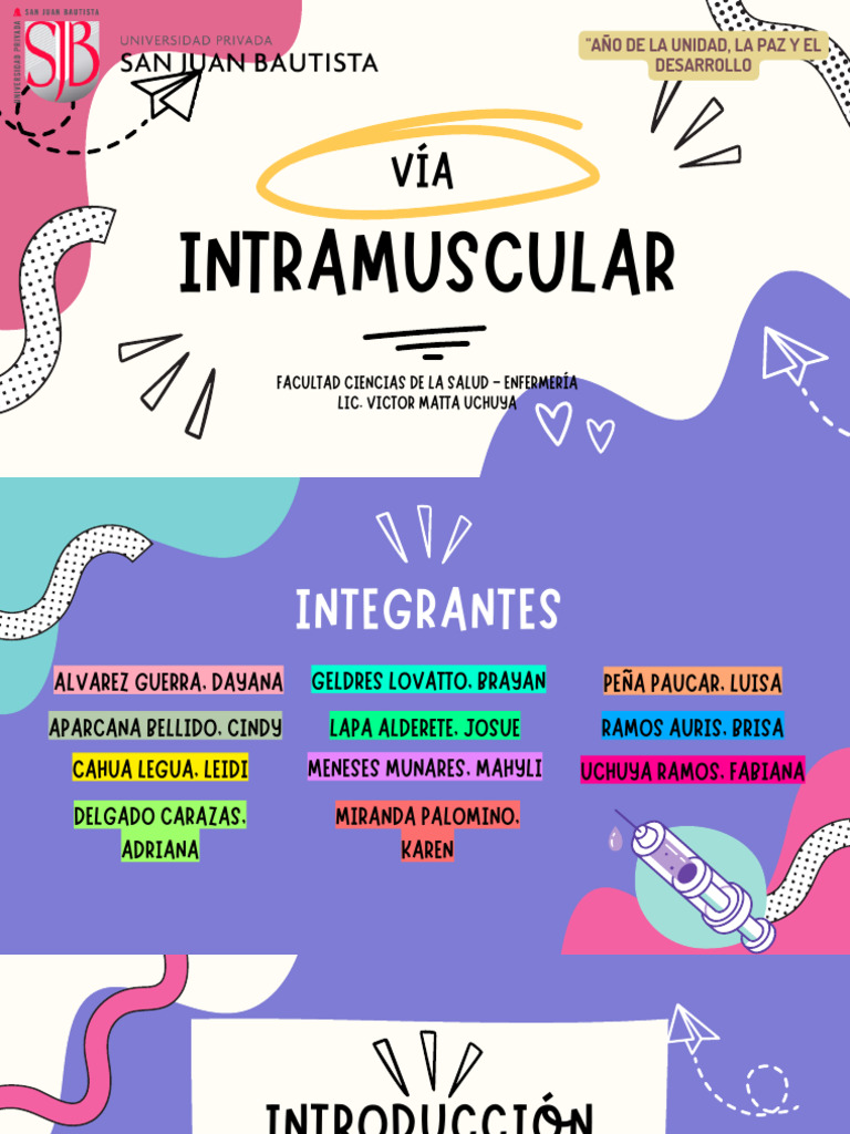 Inyección Intramuscular: Procedimiento y Materiales | PDF | Inyección ...