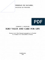 Igbo Value and Care For Life: Universidad de Navarra