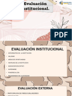 Evaluación Institucional