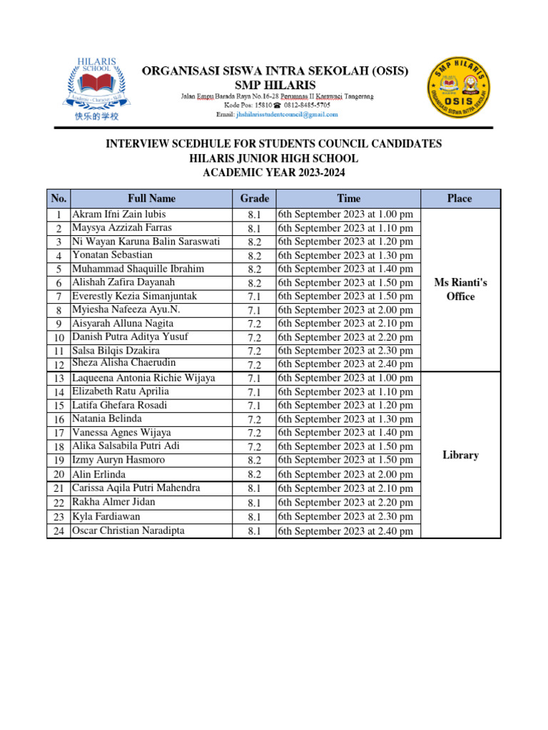 student-council-interview-schedule-2023-2024-pdf