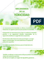 Mecanismos de La Toxicidad