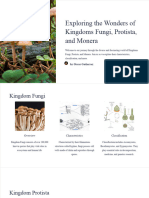 Exploring The Wonders of Kingdoms Fungi Protista and Monera