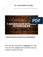 7 Advantages of Rocks To Humankind - Geography Point - Your Gateway To Global Geography
