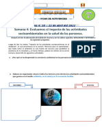 Ficha de Actividades: Ciencias Sociales