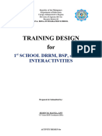 Sris DRRM - BSP - GSP Activity Design