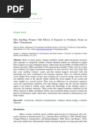 Roney Simmons 2012 Men Smelling Women Null Effects of Exposure To Ovulatory Sweat On Men S Testosterone