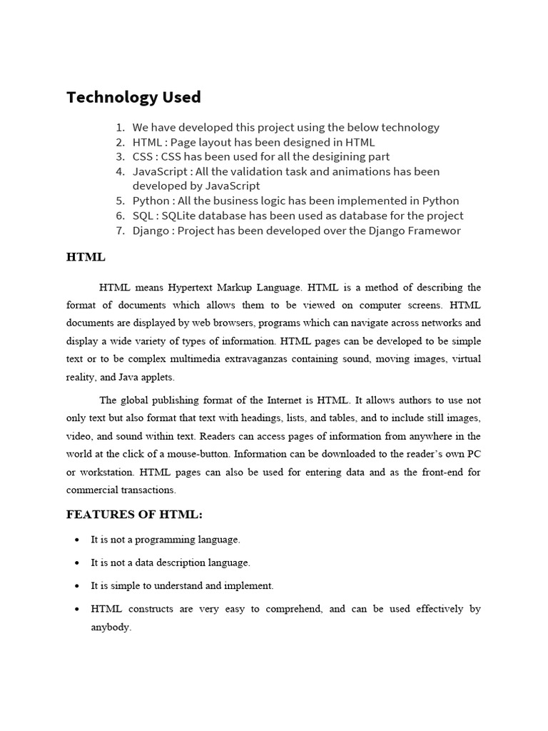 Online Book Store PDF Html Relational Database