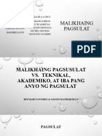 Malikhaing Pagsulat