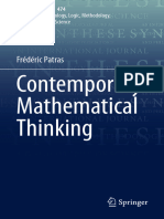 (Synthese Library, 474) Frédéric Patras - Contemporary Mathematical Thinking-Springer (2023)