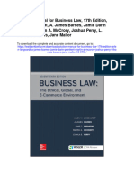 Solution Manual For Business Law 17th Edition Arlen Langvardt A James Barnes Jamie Darin Prenkert Martin A Mccrory Joshua Perry L Thomas Bowers Jane Mallor 13 9781