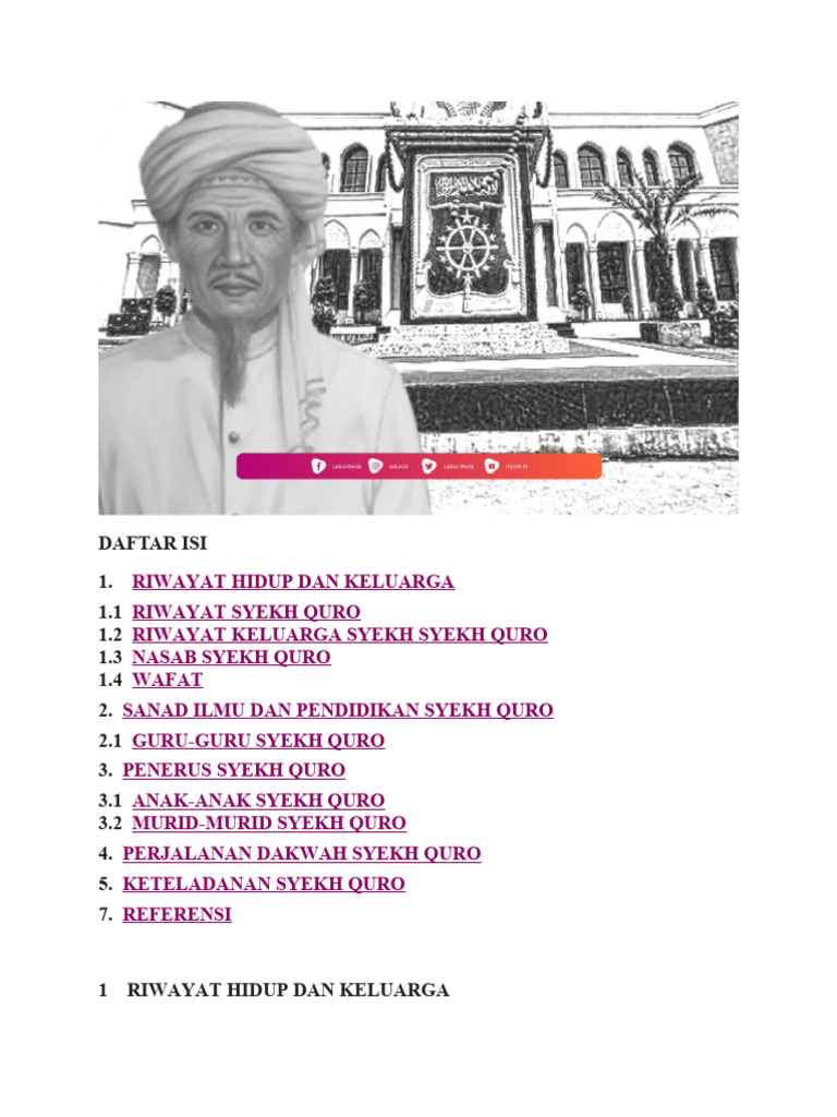 Biografi Syekh Quro Karawang | PDF | Sejarah