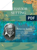 Behavior Setting