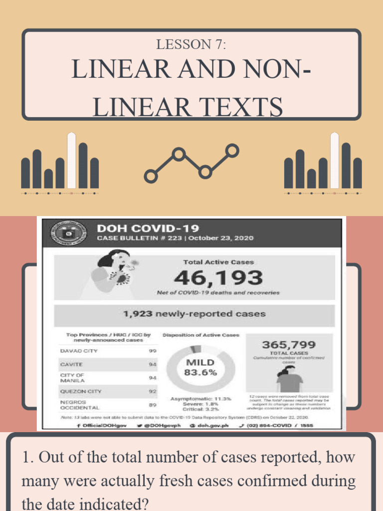 Lesson 7 Linear and Non Linear Text | PDF | Pie Chart | Infographics