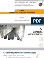 5 Criterios Geomecánicos