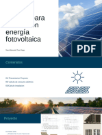 Cálculo Instalación Fotovoltaica