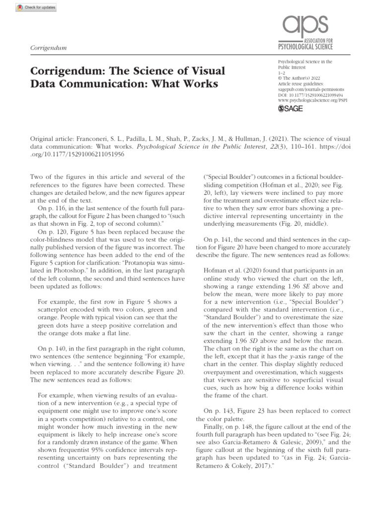 The Science Of Visual Data Communication What Works Pdf