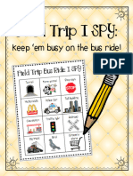 Field Trip I SPY:: Keep em Busy On The Bus Ride!
