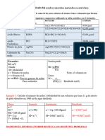 Calculos Molaridad