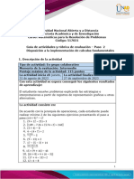Guia de Actividades y Rúbrica de Evaluación - Paso 2 - Disposición A La Implementación de Cálculos Fundamentales