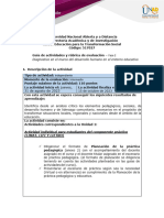 Guia de Actividades y Rúbrica de Evaluación - Unidad 1 - Fase 2 - Diagnostico en El Marco Del Desarrollo Humano en El Entorno Educativo