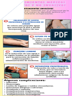 Infografía Diferencia Entre Procedimientos No Invasivos y Procedimientos Invasivos