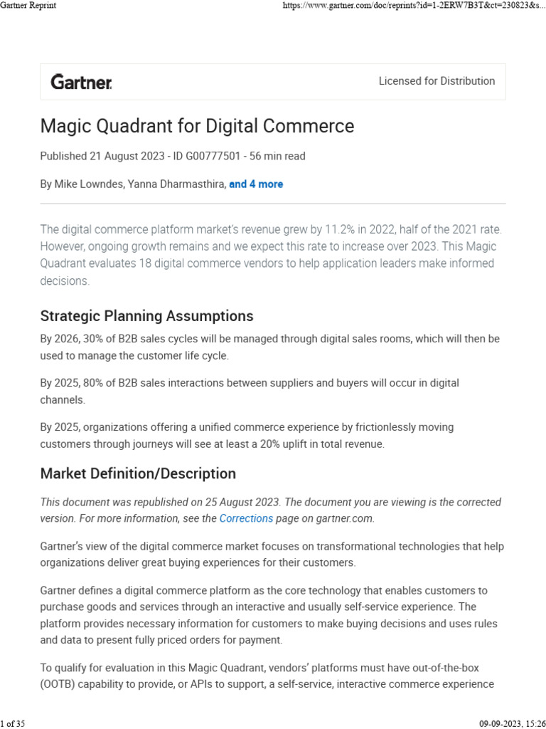 Gartner Reprint PDF Cloud Computing Enterprise Resource Planning