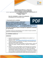 Guia de Actividades y Rúbrica de Evaluación - Unidad 3 y 4 - Fase 3 - Consolidación de La Innovación Social