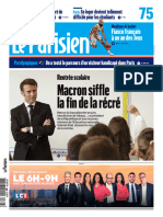 Le Parisien Du Lundi 28 Aout 2023