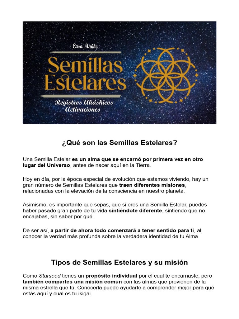 Semillas Estelares | PDF | Estrellas | Tierra
