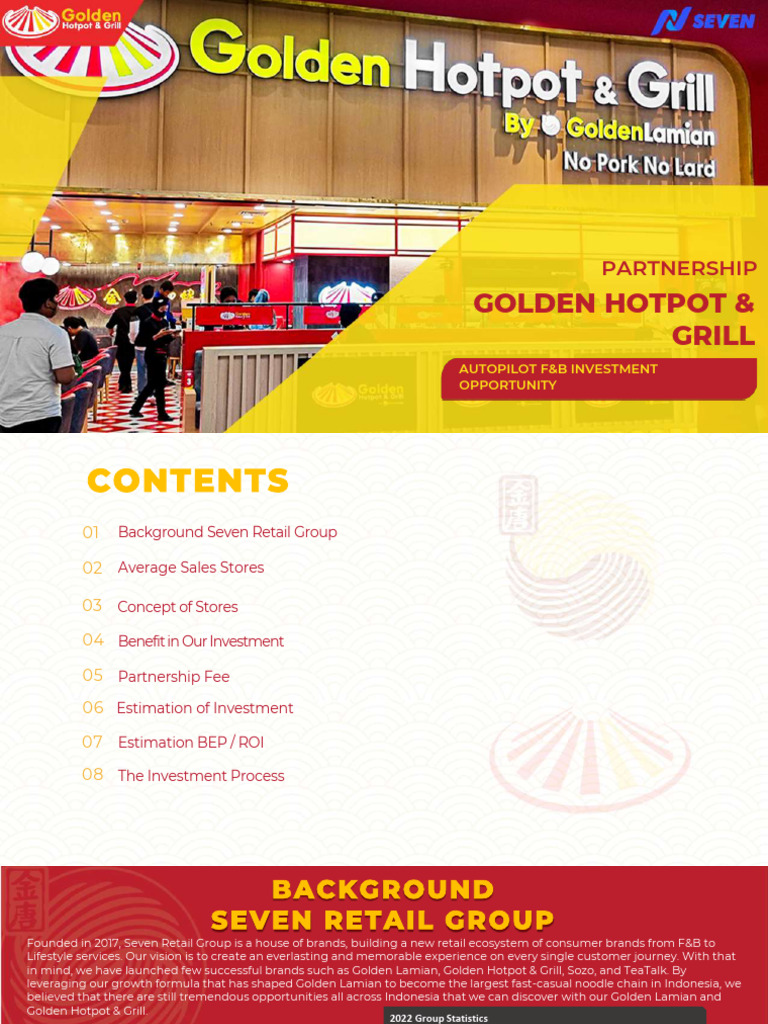 Golden Hotpot & Grill Partnership Proposal 2023 PDF Brand Economies