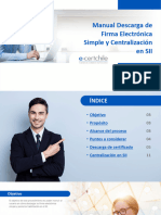 Manual Descarga de Firma Electronica Simple y Centralizacion en Sii
