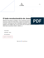 O Lado Revolucionário de Jesus - O Cafezinho