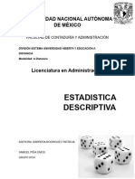 Estadistica Descriptiva: Universidad Nacional Autónoma de México