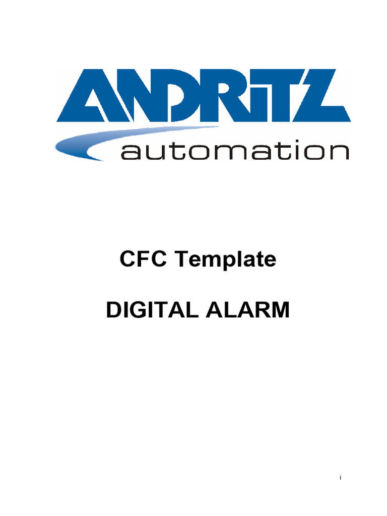 Digital Alarm Template Setup Guide | PDF | Parameter (Computer ...